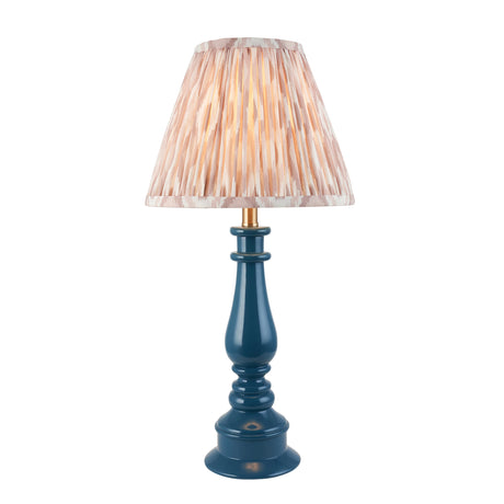 Gloss Blue Myrtle & Ikat 25cm Neutral shade - Comet Lighting