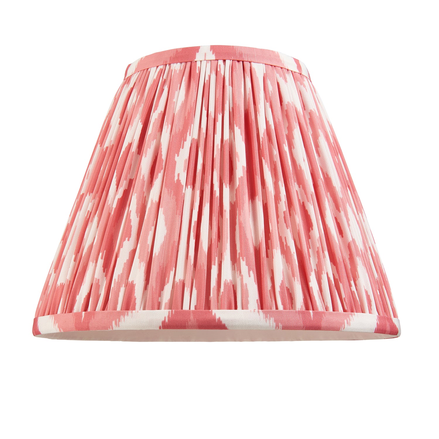 Gloss Pink Myrtle & Ikat 25cm Coral pink shade - Comet Lighting
