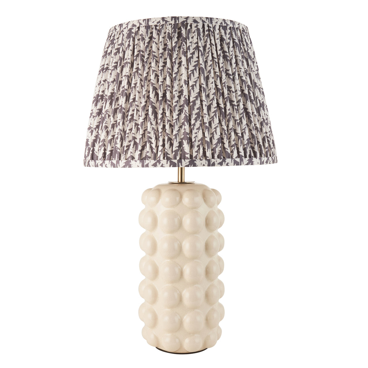 Bobble & Leaf 35cm Pearl grey shade - Comet Lighting