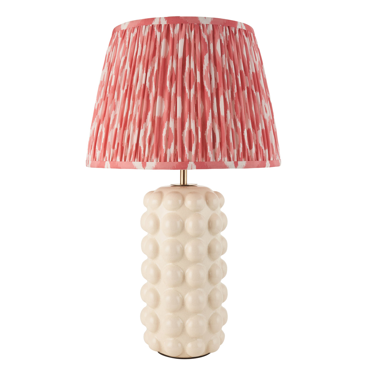 Bobble & Ikat 35cm Coral pink shade - Comet Lighting