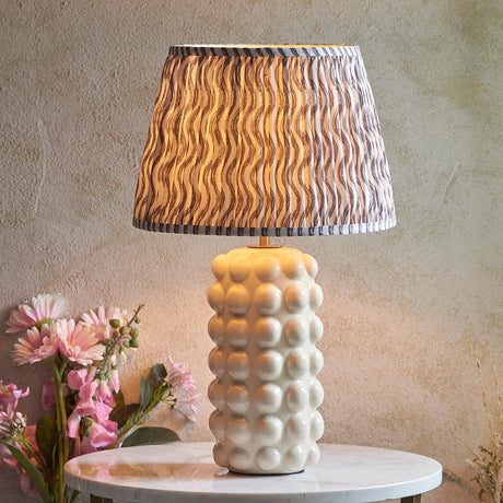 Bobble & Ripple 35cm Pearl grey shade - Comet Lighting