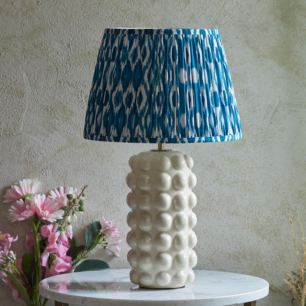 Bobble & Ikat 35cm Marlin blue shade - Comet Lighting