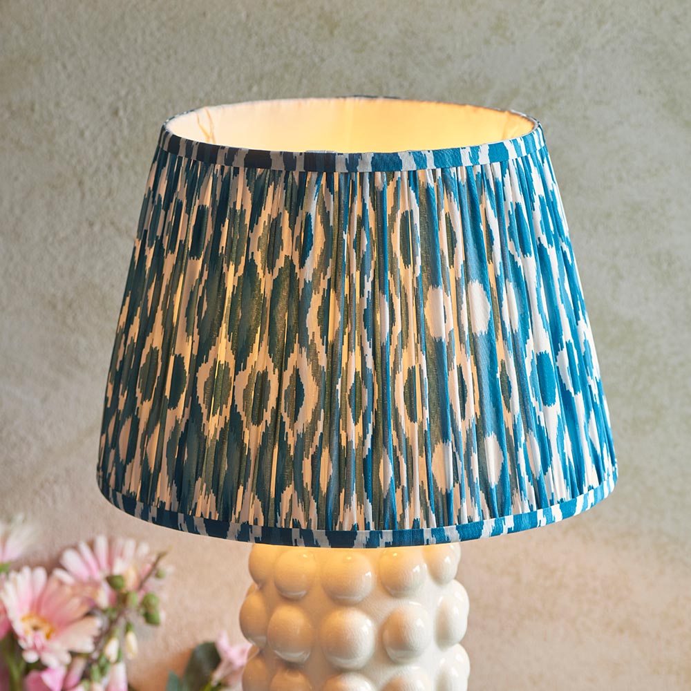 Bobble & Ikat 35cm Marlin blue shade - Comet Lighting