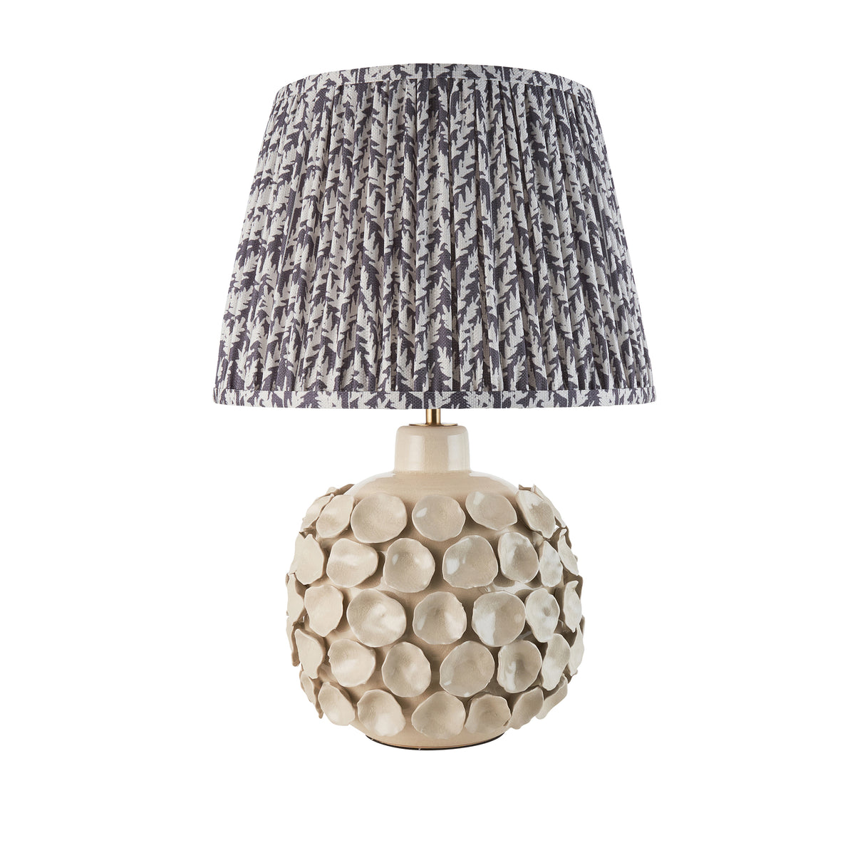 Borello & Leaf 35cm Pearl grey shade - Comet Lighting