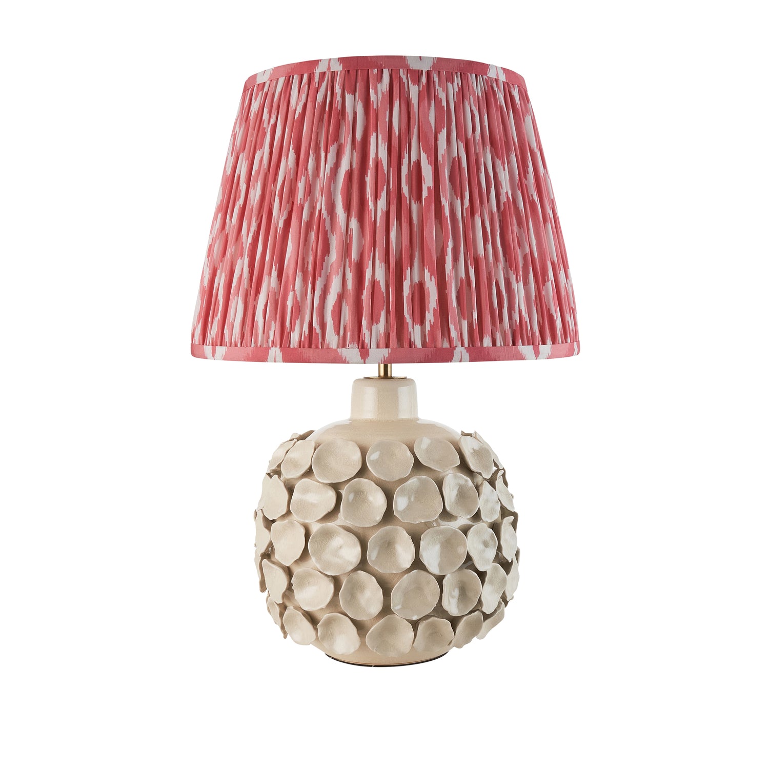 Borello & Ikat 35cm Coral pink shade - Comet Lighting