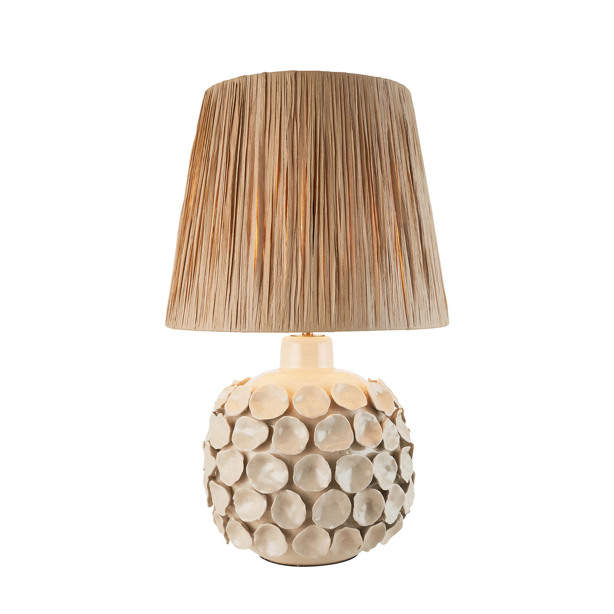 Borello & Raffia 32cm Natural raffia shade - Comet Lighting