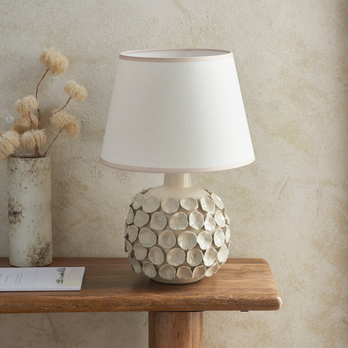 Borello & Ivy 35cm Vintage white shade - Comet Lighting
