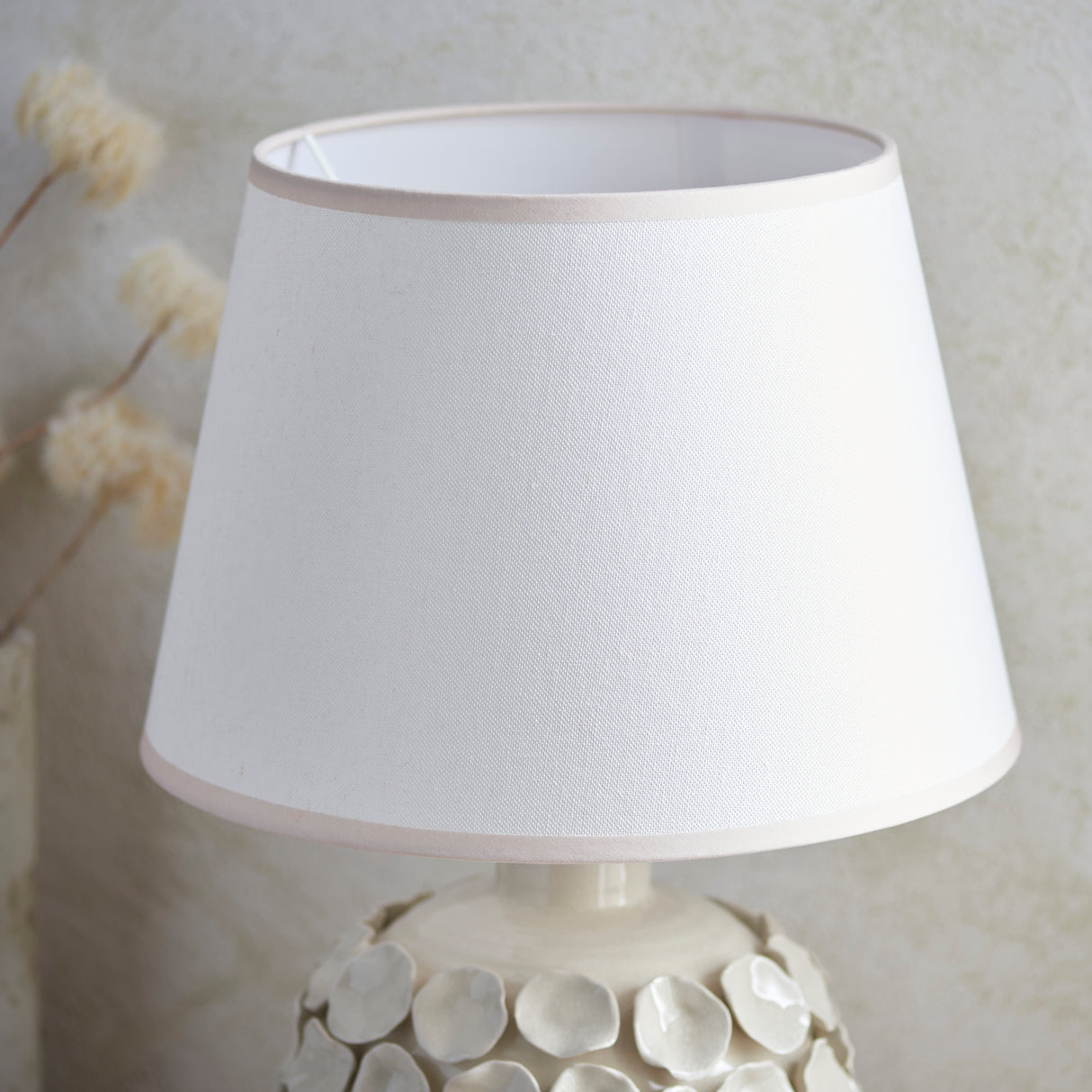 Borello & Ivy 35cm Vintage white shade - Comet Lighting