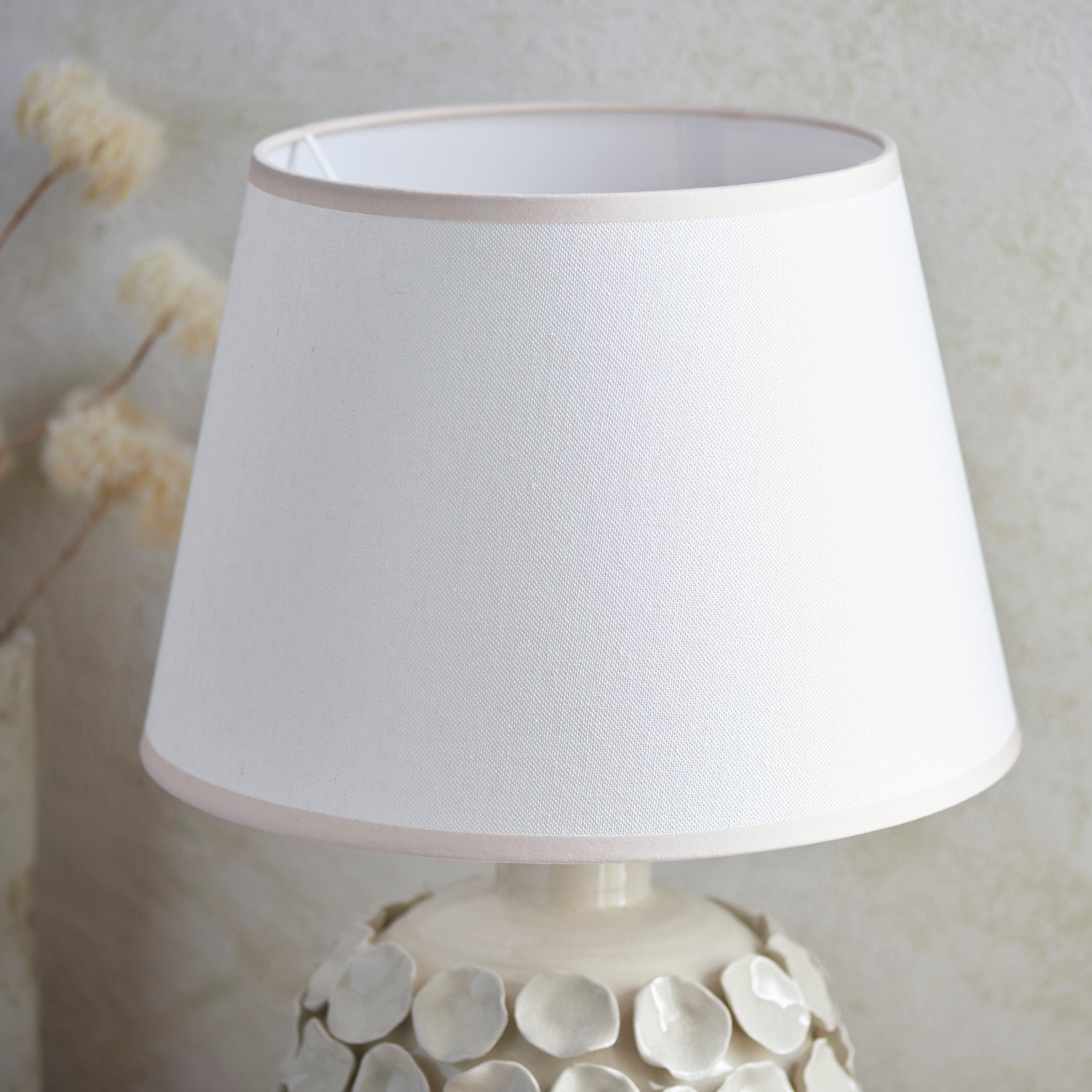 Borello & Ivy 35cm Vintage white shade - Comet Lighting