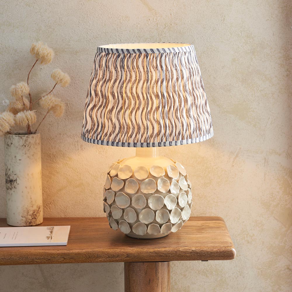 Borello & Ripple 35cm Pearl grey shade - Comet Lighting