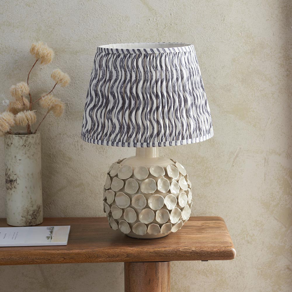 Borello & Ripple 35cm Pearl grey shade - Comet Lighting