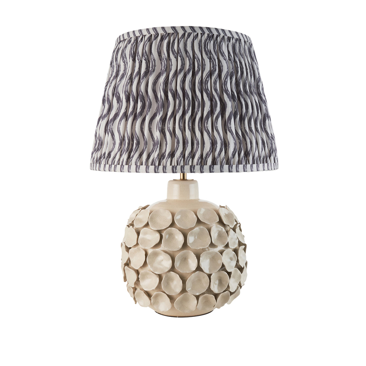 Borello & Ripple 35cm Pearl grey shade - Comet Lighting