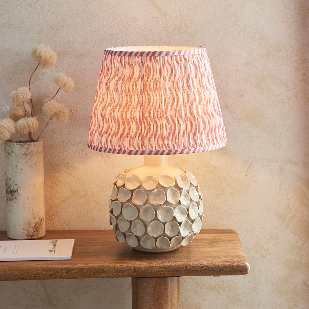 Borello & Ripple 35cm Coral pink shade - Comet Lighting