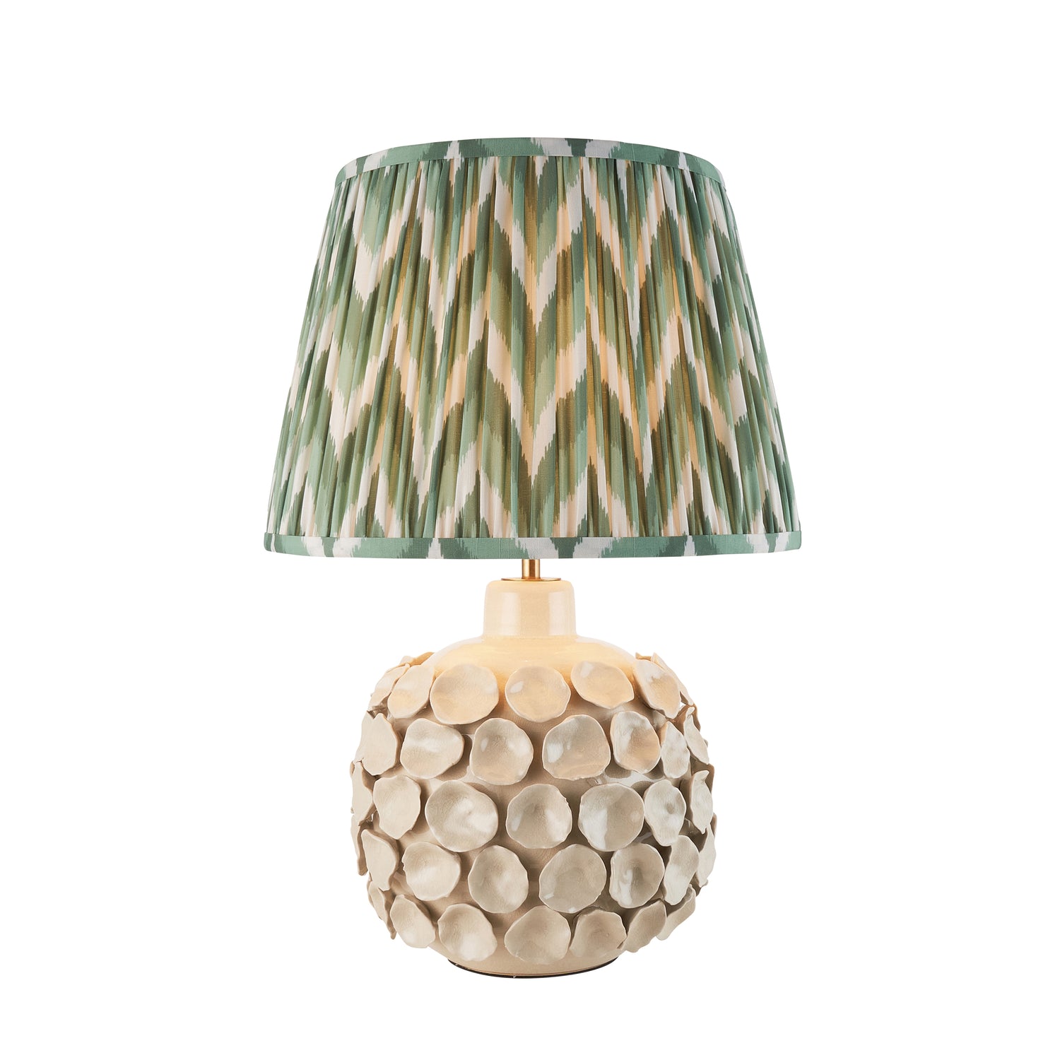 Borello & Zigzag 35cm Cotswold green shade - Comet Lighting