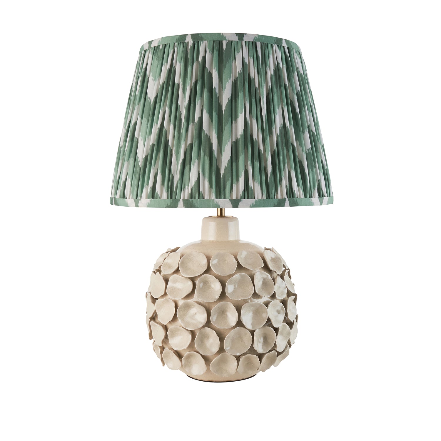 Borello & Zigzag 35cm Cotswold green shade - Comet Lighting