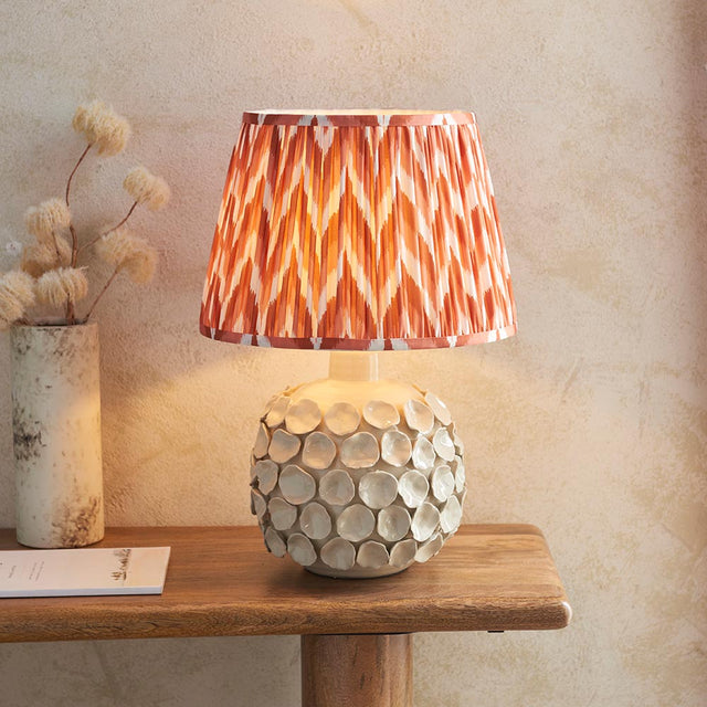 Borello & Zigzag 35cm Apricot orange shade - Comet Lighting