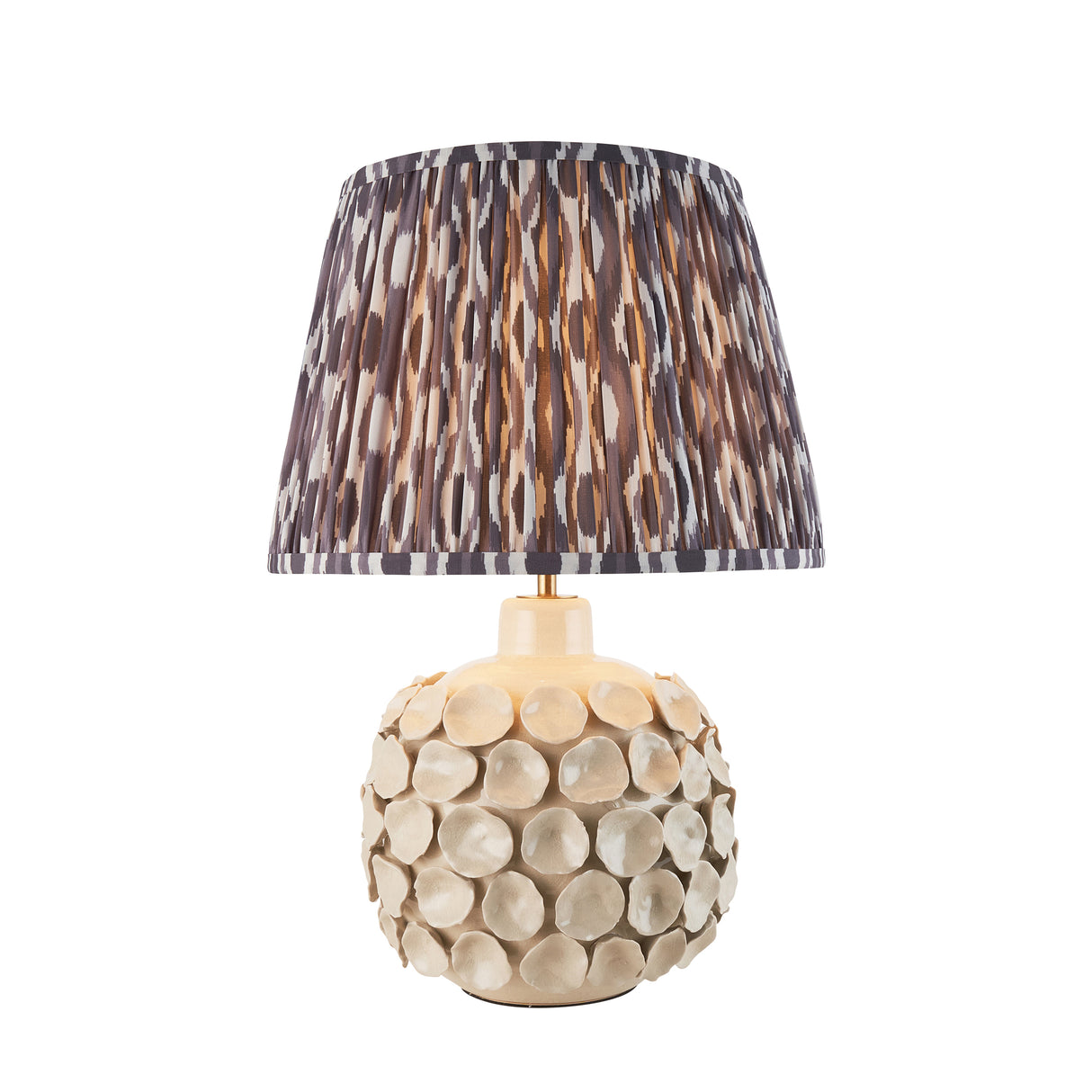 Borello & Ikat 35cm Pearl grey shade - Comet Lighting