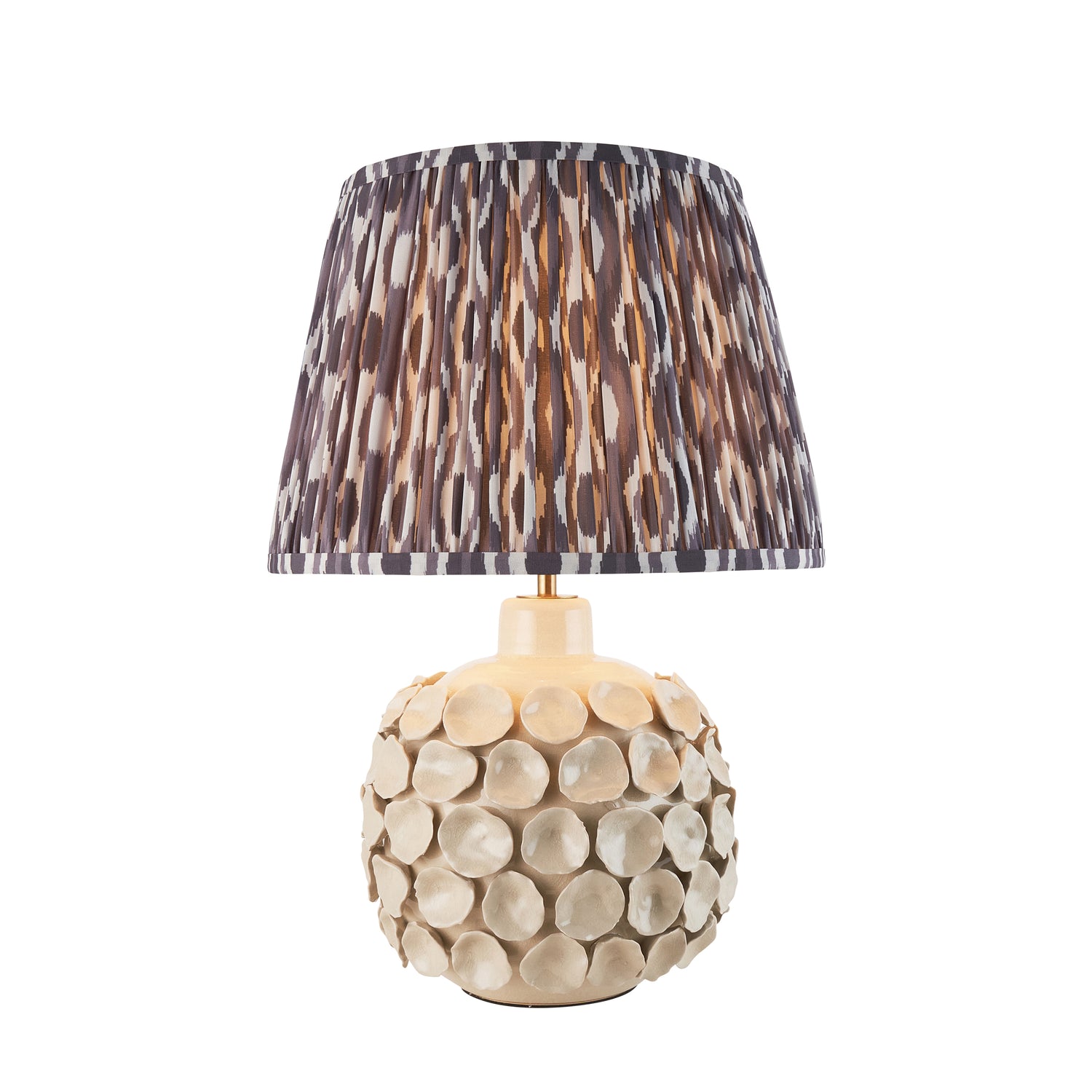 Borello & Ikat 35cm Pearl grey shade - Comet Lighting