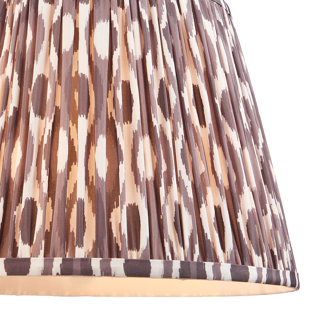 Borello & Ikat 35cm Pearl grey shade - Comet Lighting