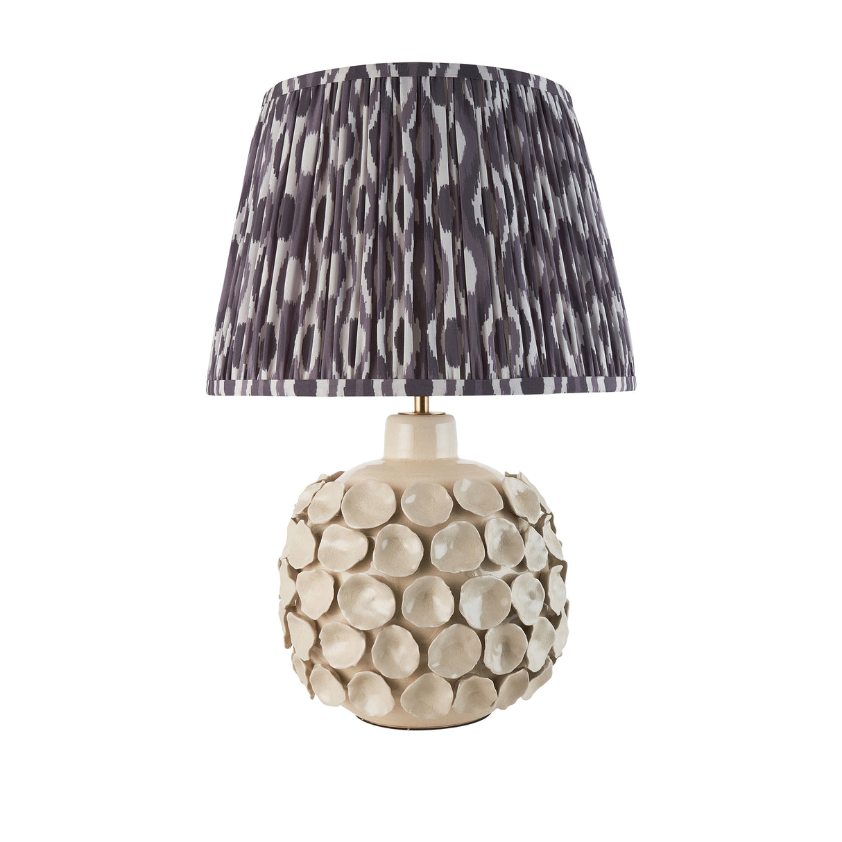 Borello & Ikat 35cm Pearl grey shade - Comet Lighting