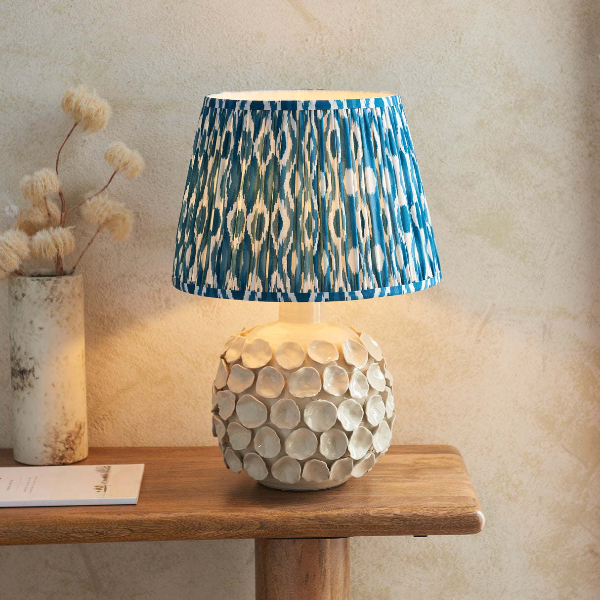 Borello & Ikat 35cm Marlin blue shade - Comet Lighting