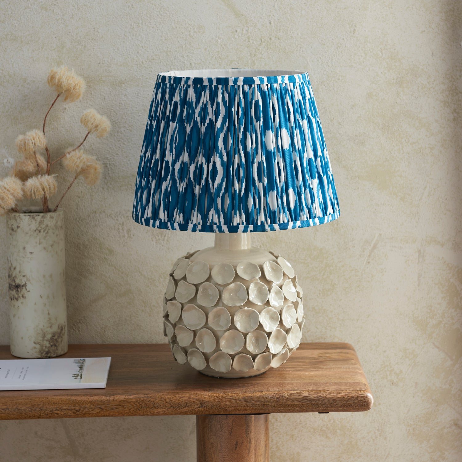 Borello & Ikat 35cm Marlin blue shade - Comet Lighting
