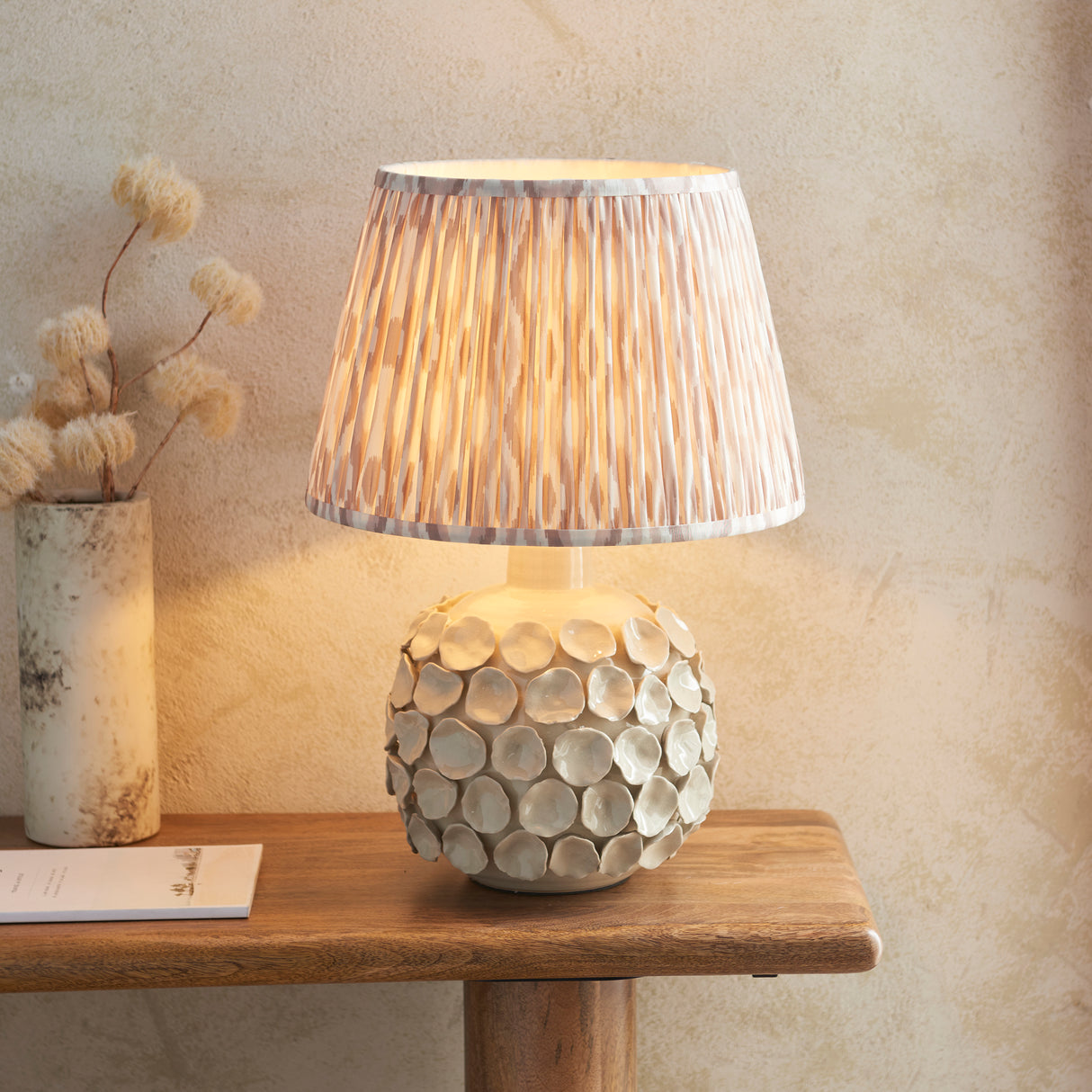 Borello & Ikat 35cm Neutral shade - Comet Lighting