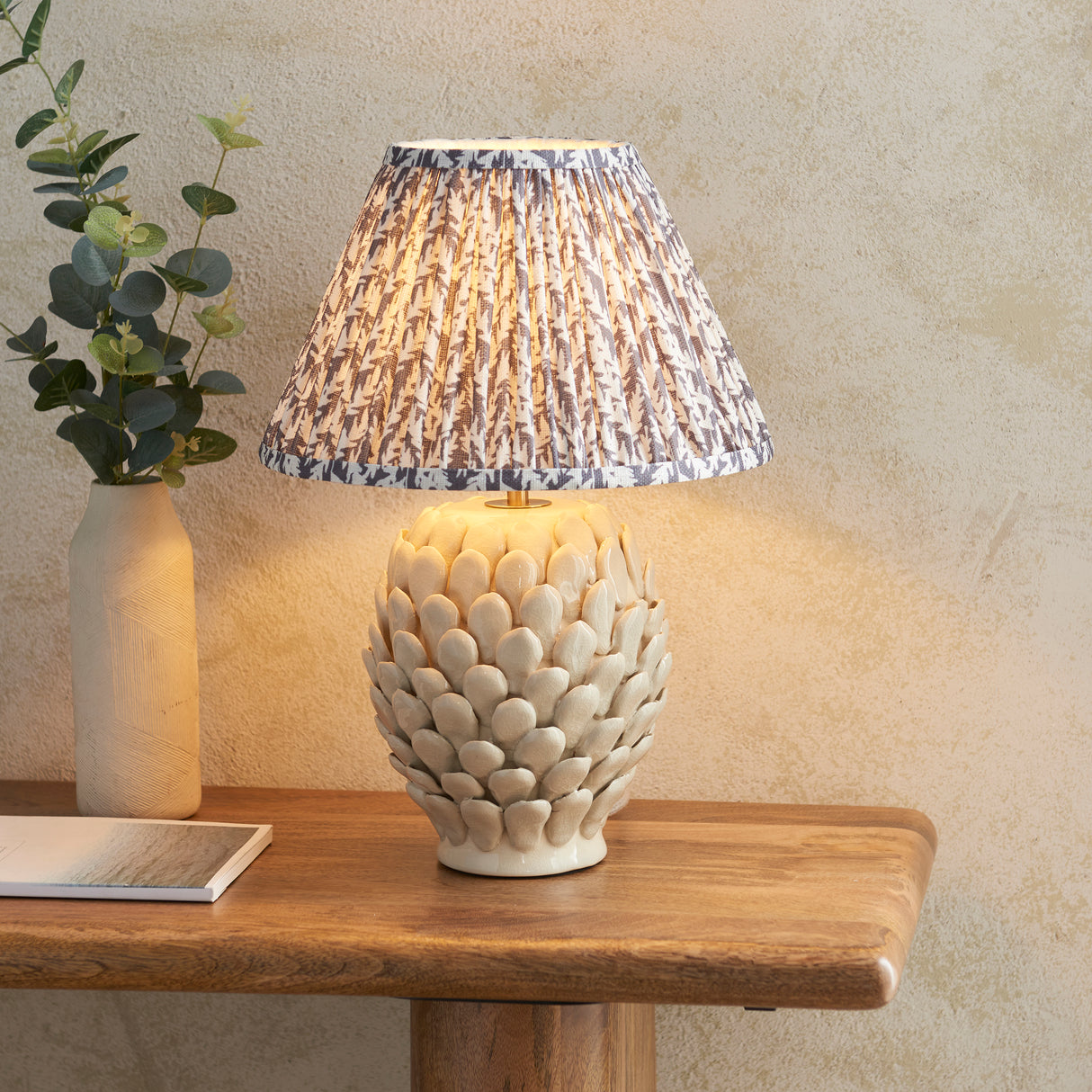 Layered Leaf & Leaf 30cm Pearl grey shade - Comet Lighting