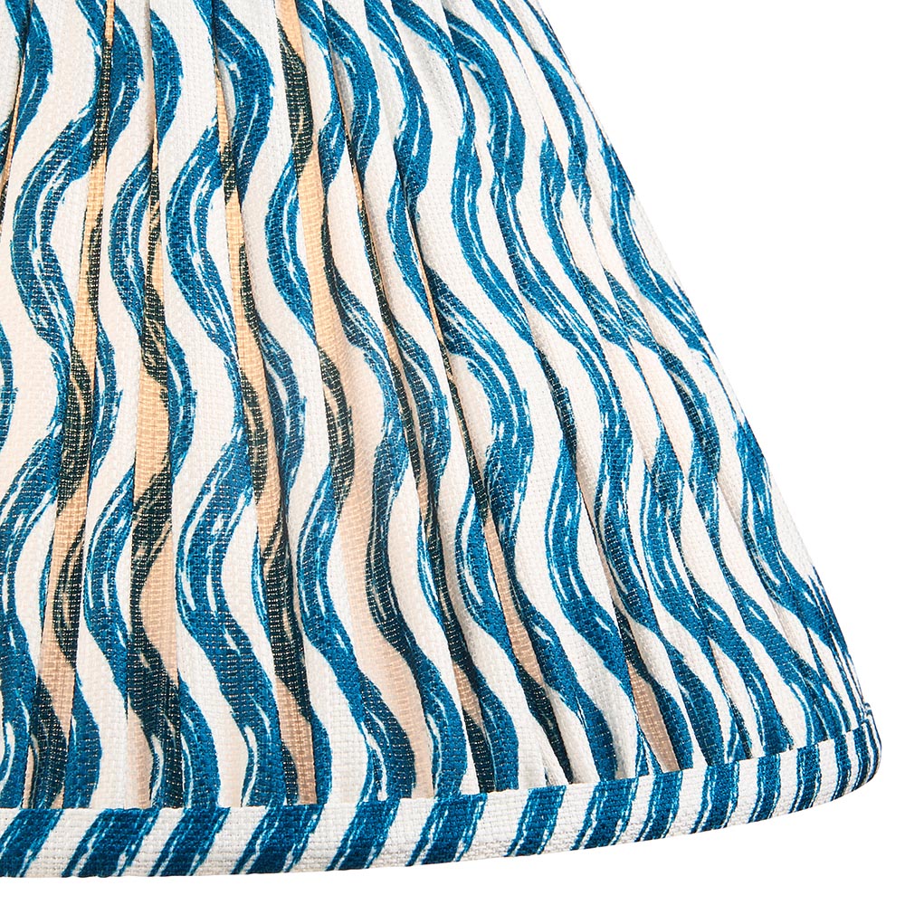 Layered Leaf & Ripple 30cm Marlin blue shade - Comet Lighting