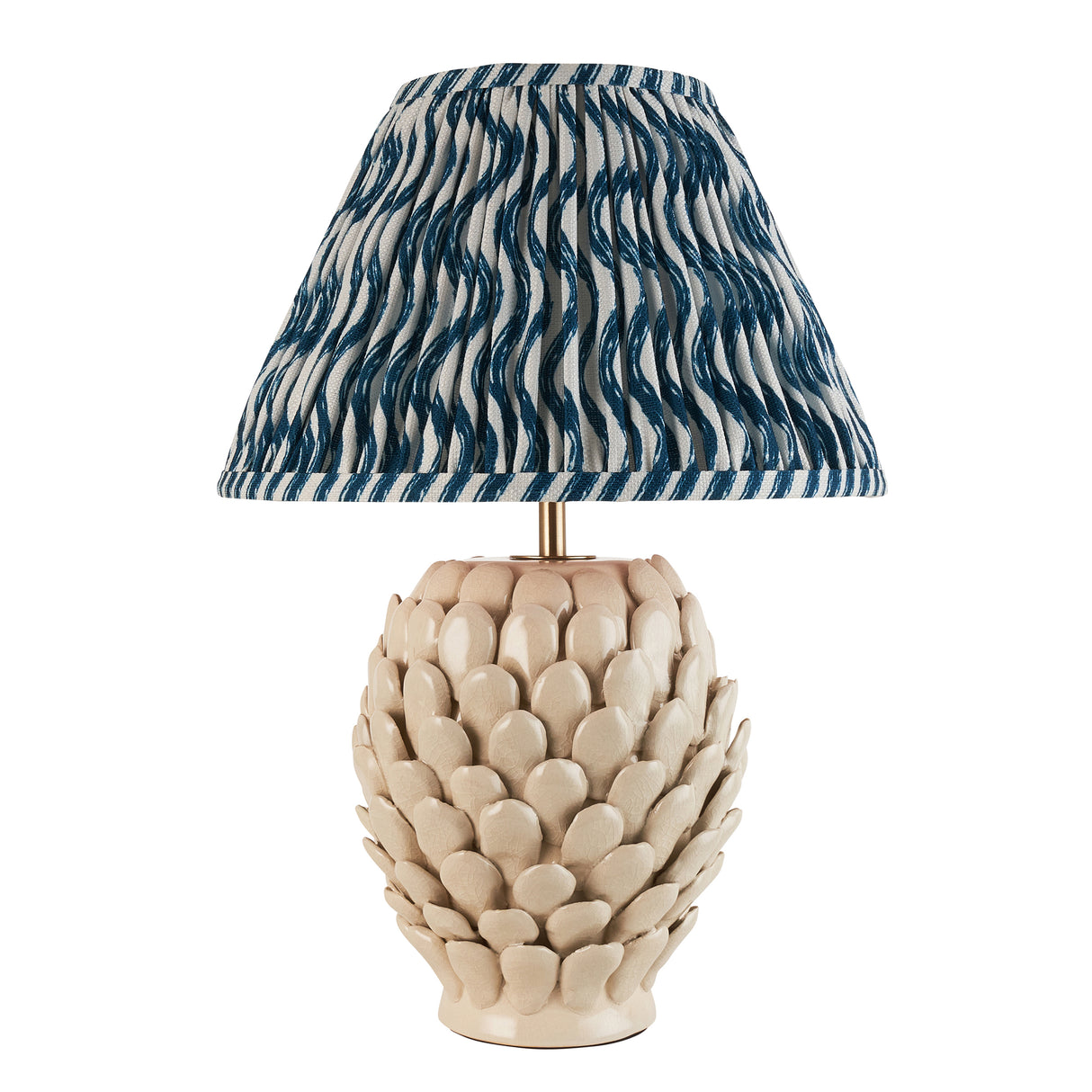 Layered Leaf & Ripple 30cm Marlin blue shade - Comet Lighting
