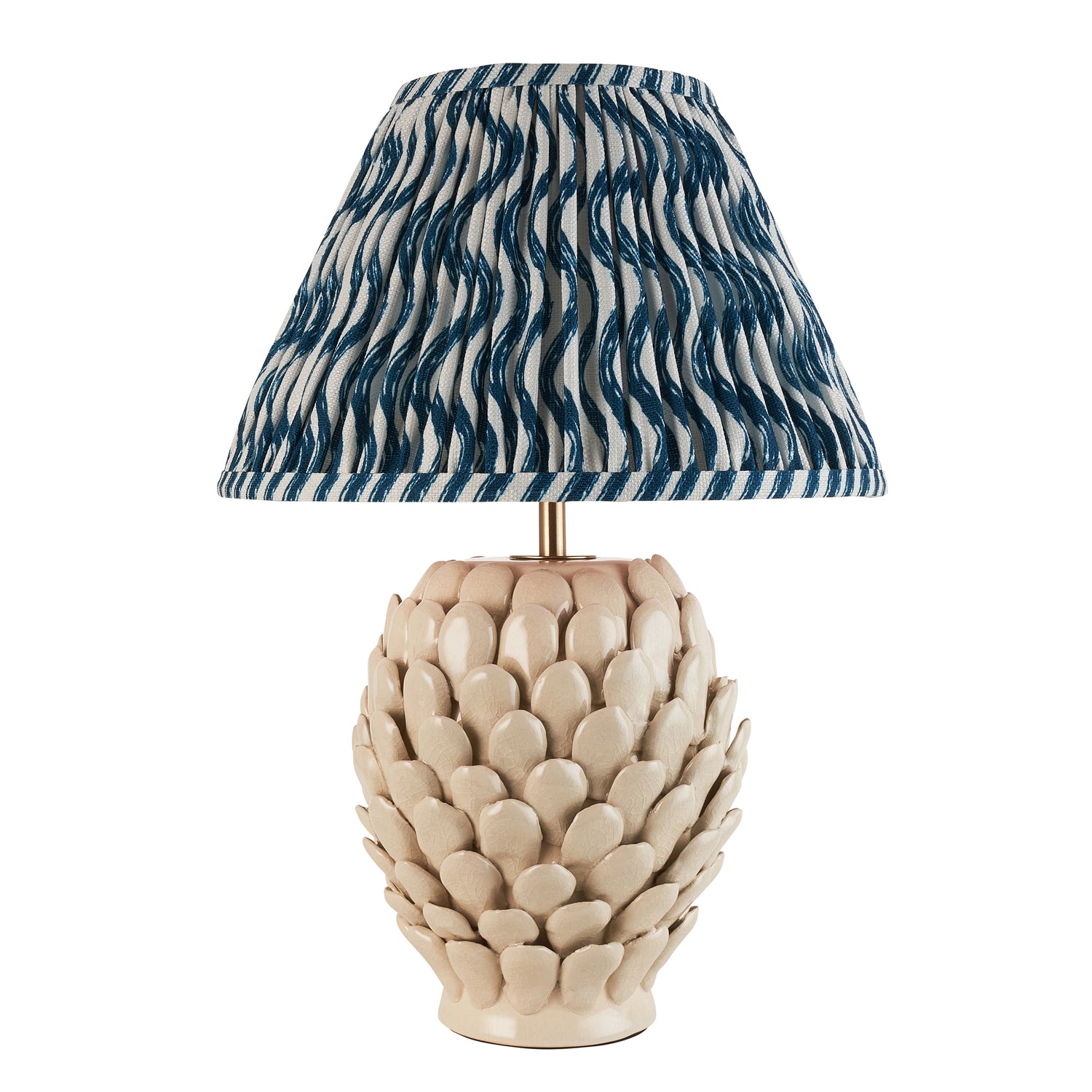 Layered Leaf & Ripple 30cm Marlin blue shade - Comet Lighting