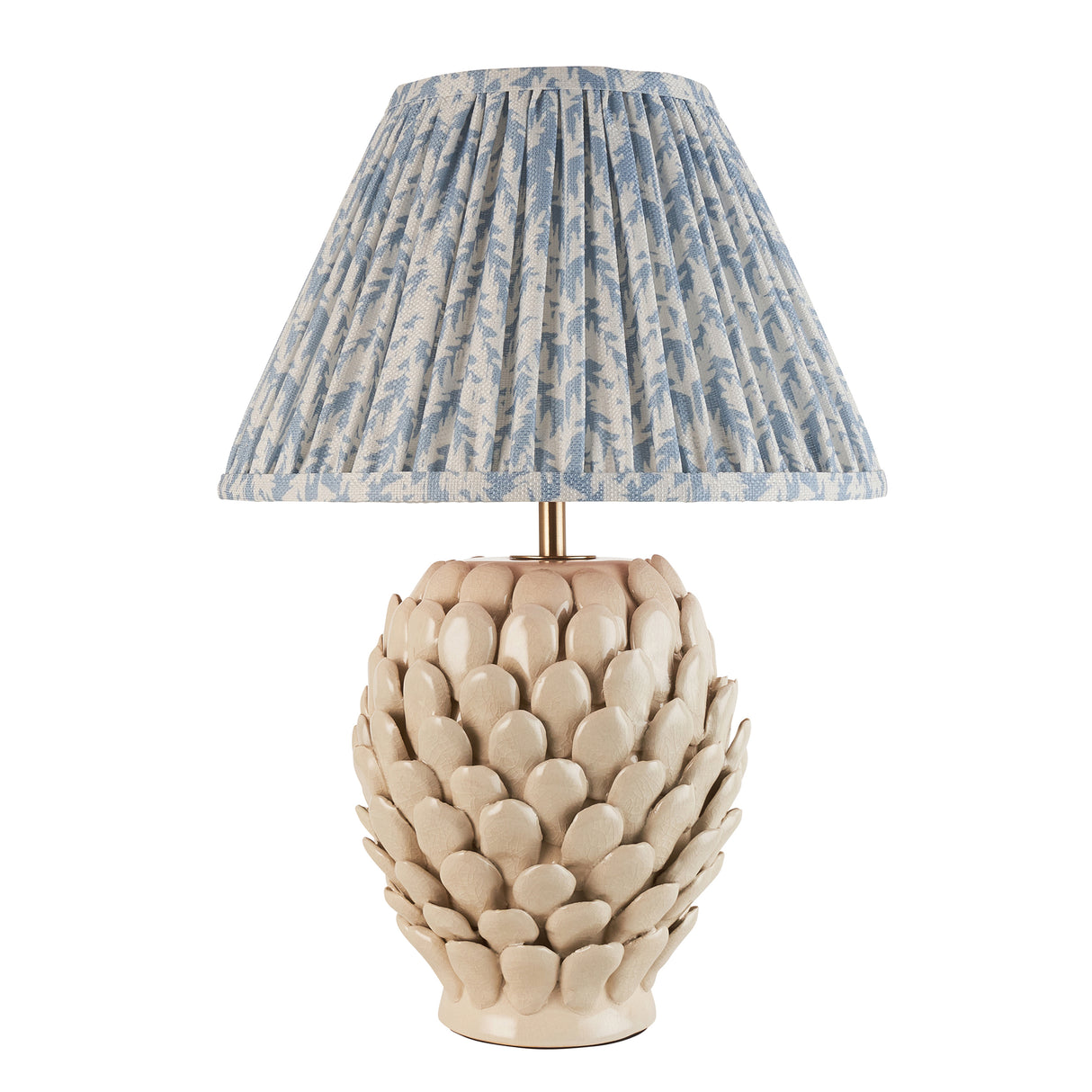 Layered Leaf & Leaf 30cm Shell bay blue shade - Comet Lighting