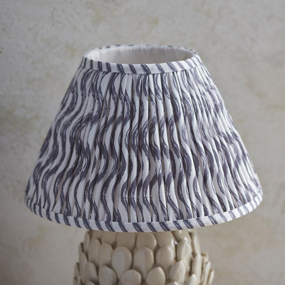 Layered Leaf & Ripple 30cm Pearl grey shade - Comet Lighting