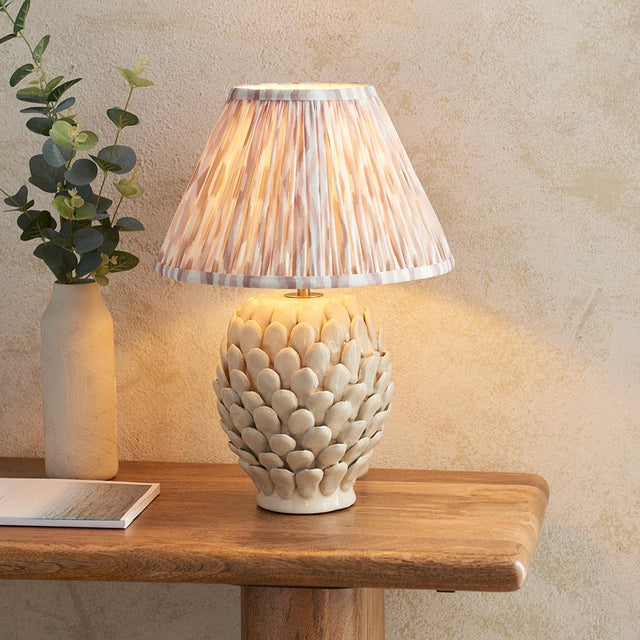 Layered Leaf & Ikat 30cm Neutral shade - Comet Lighting