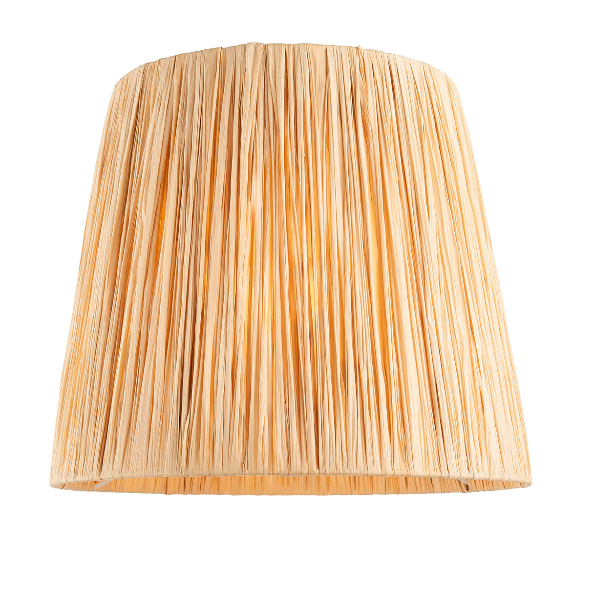 Layered Leaf & Raffia 30cm Natural raffia shade - Comet Lighting