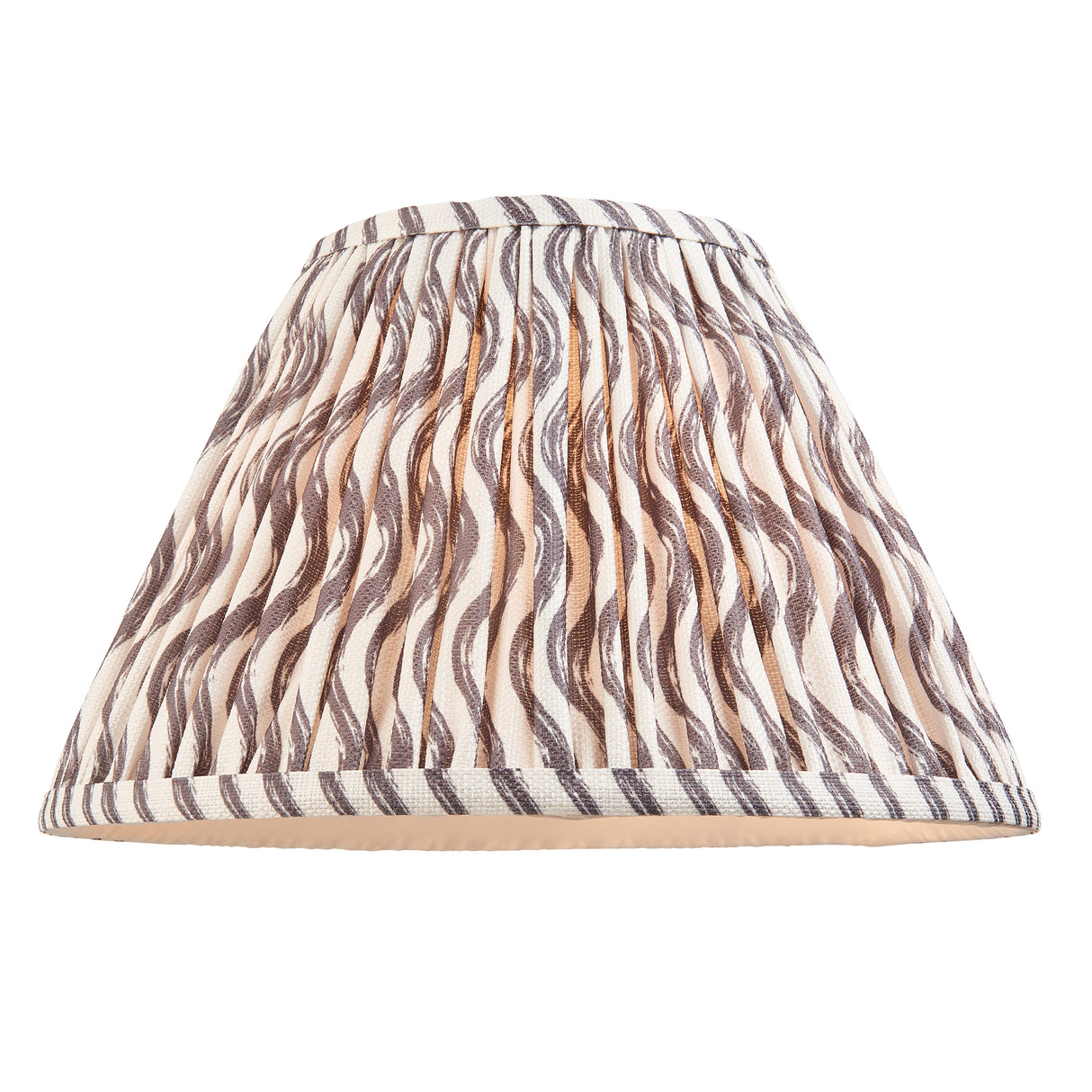 Ceramic Table Light Layered Leaf & Ripple 30cm Pearl grey shade - Comet Lighting