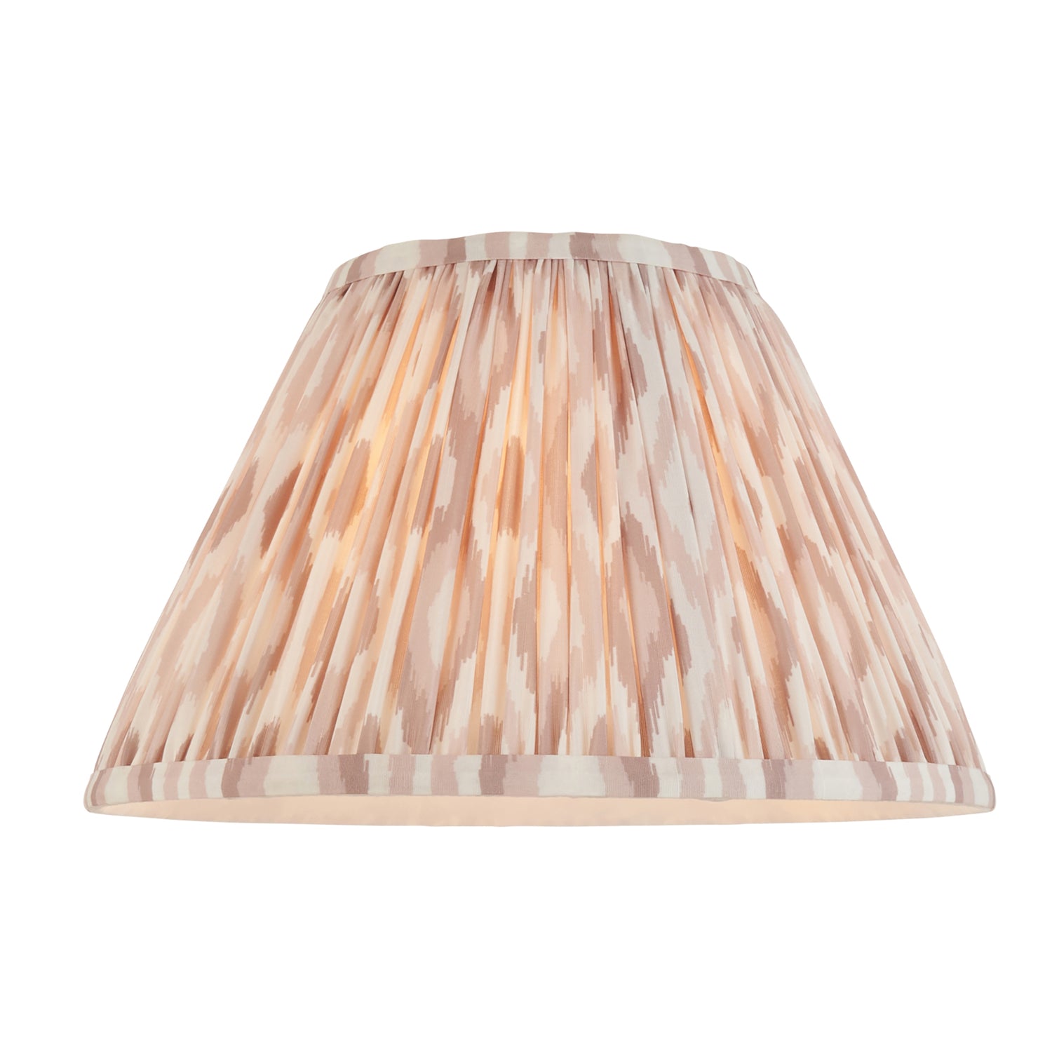 Ceramic Table Light Layered Leaf & Ikat 30cm Neutral shade - Comet Lighting