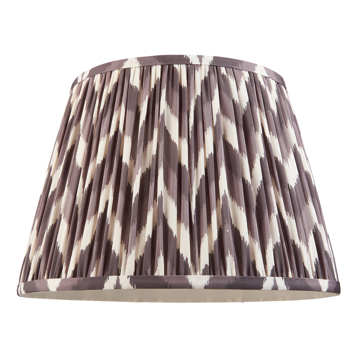 Layered Leaf & Zigzag 35cm Pearl grey shade - Comet Lighting