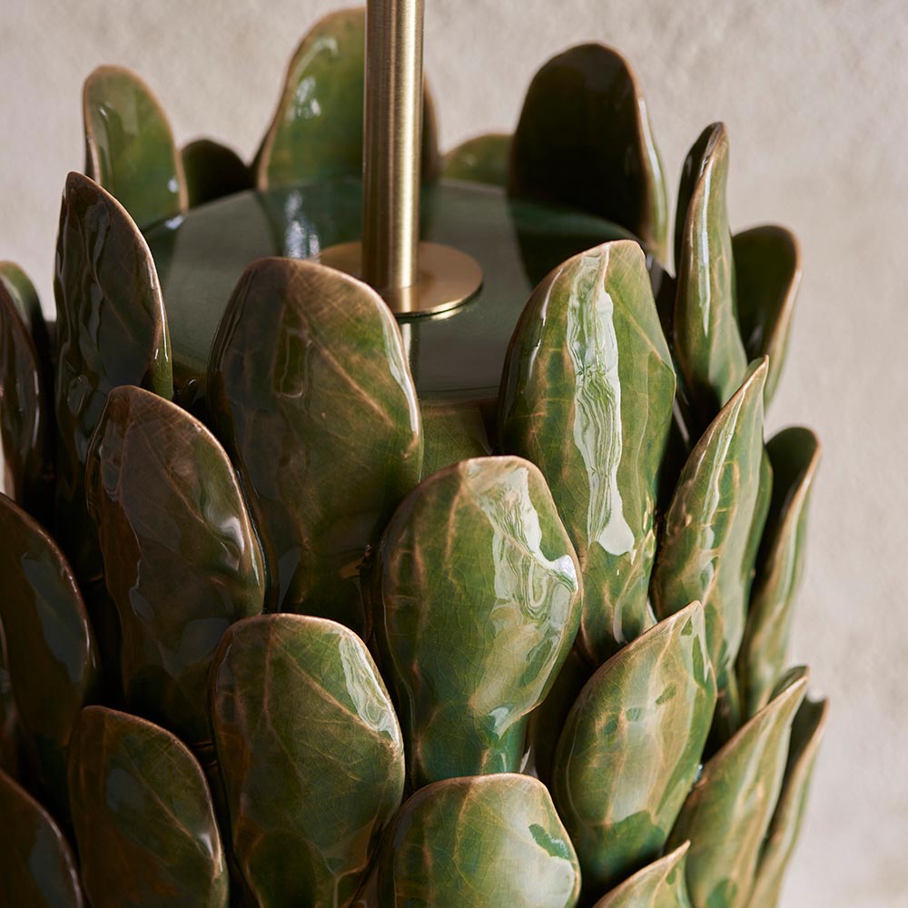 Layered Leaf & Ikat 35cm Coral pink shade - Comet Lighting