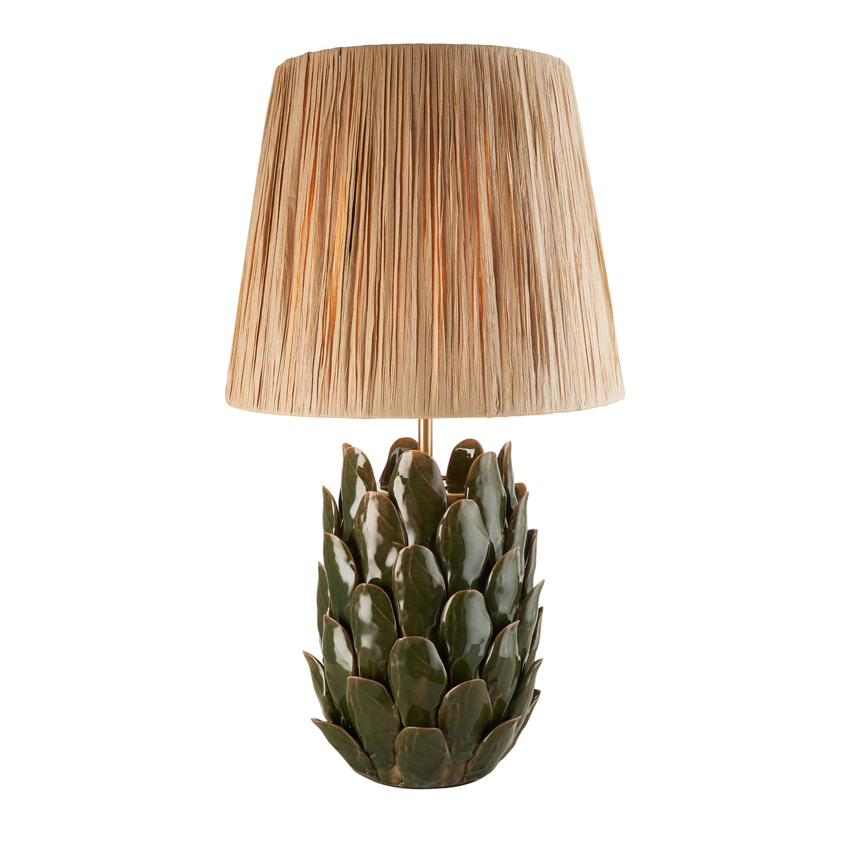 Layered Leaf & Raffia 32cm Natural raffia shade - Comet Lighting