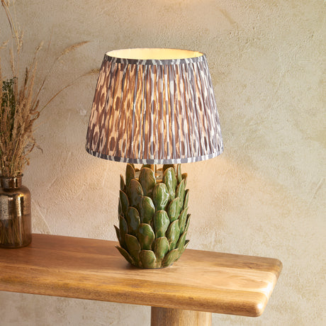 Layered Leaf & Ikat 35cm Pearl grey shade - Comet Lighting