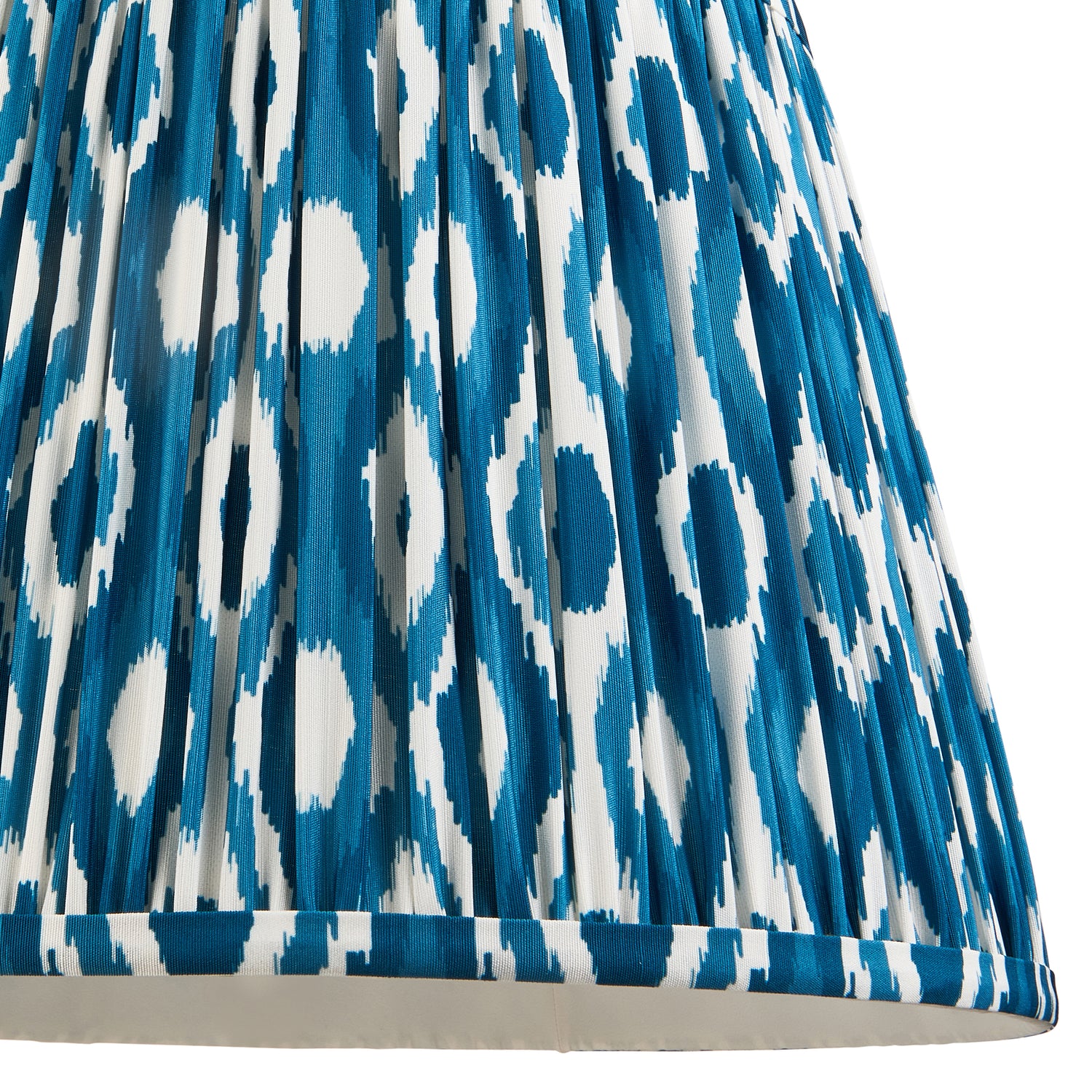 Layered Leaf & Ikat 35cm Marlin blue shade - Comet Lighting