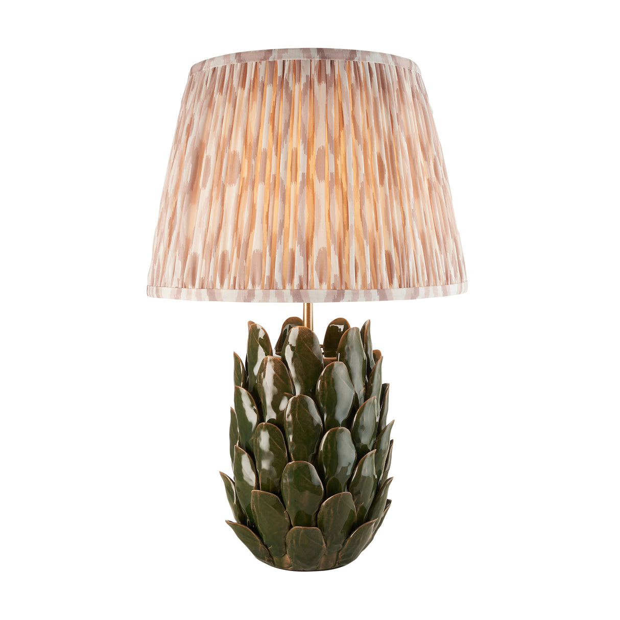 Layered Leaf & Ikat 35cm Neutral shade - Comet Lighting