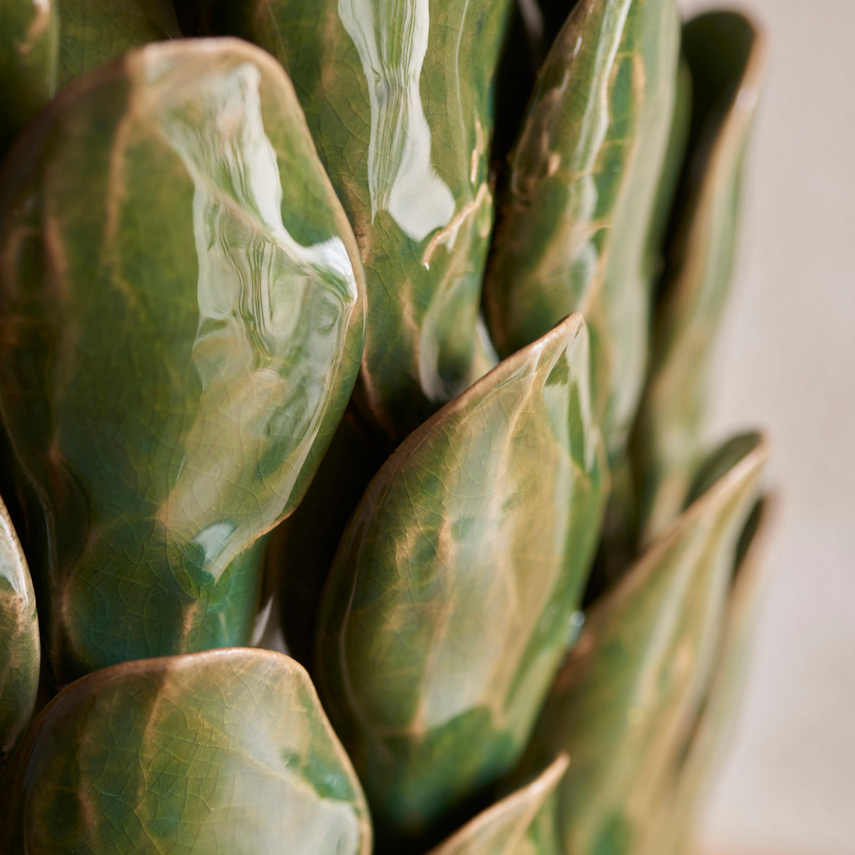 Layered Leaf & Ikat 35cm Neutral shade - Comet Lighting