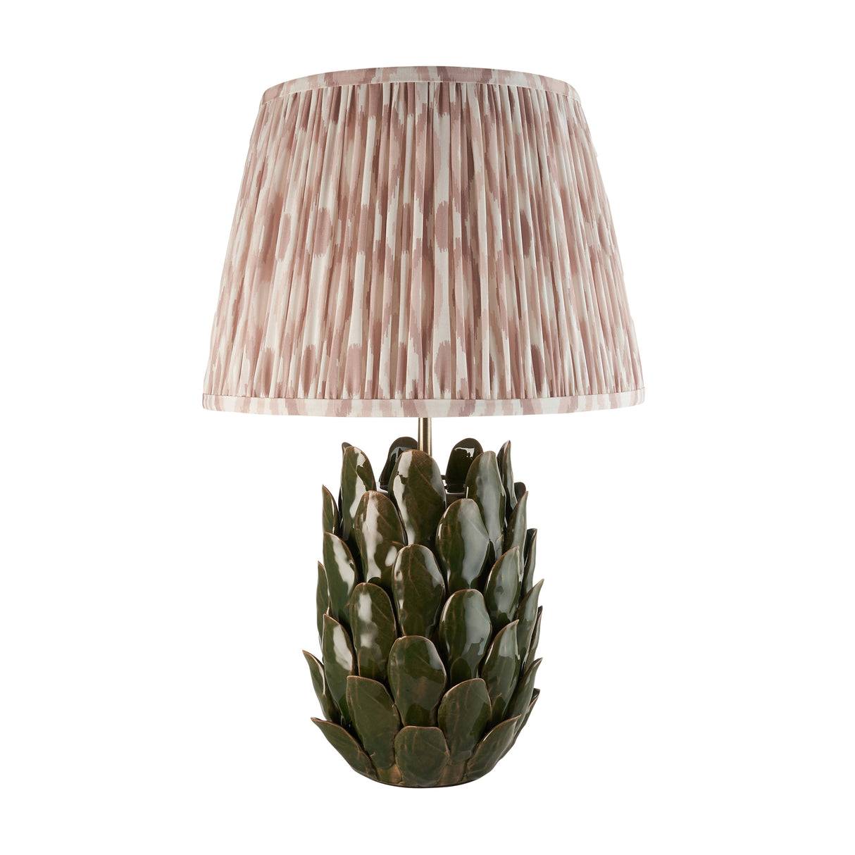 Layered Leaf & Ikat 35cm Neutral shade - Comet Lighting