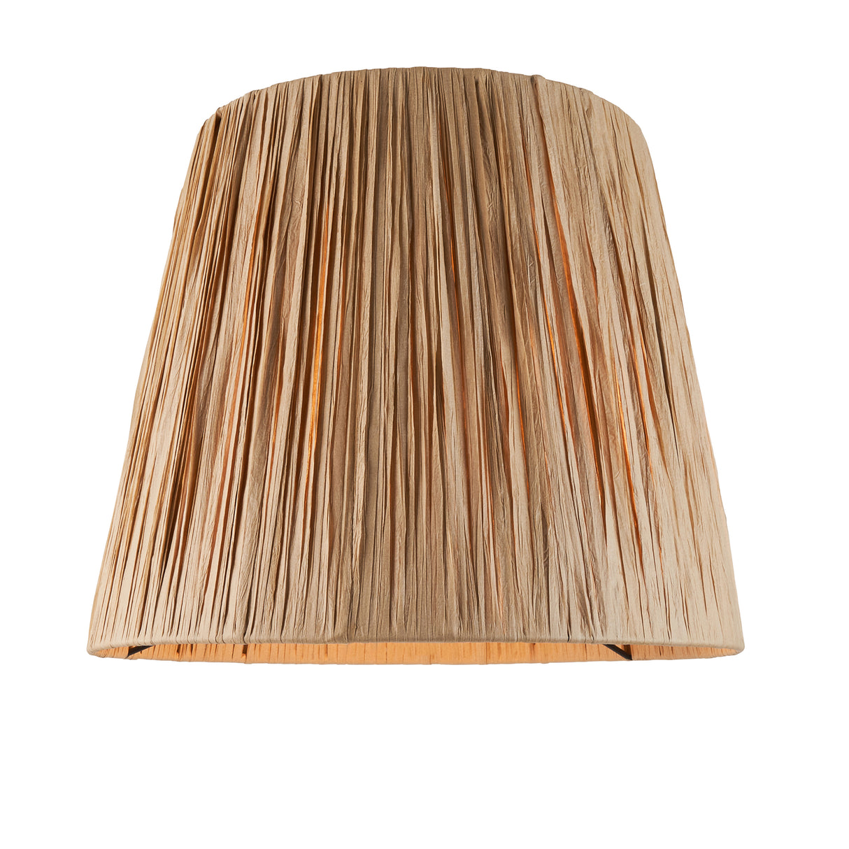 Ceramic Table Light Layered Leaf & Raffia 32cm Natural Raffia Shade - Comet Lighting