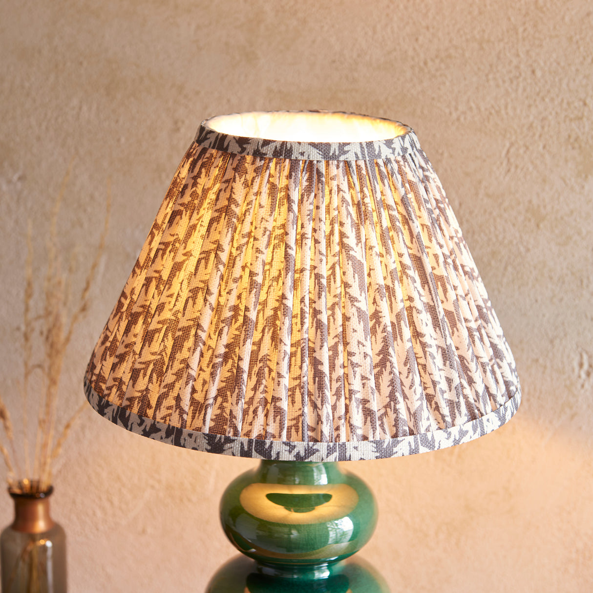 Monroe & Leaf 30cm Pearl grey shade - Comet Lighting