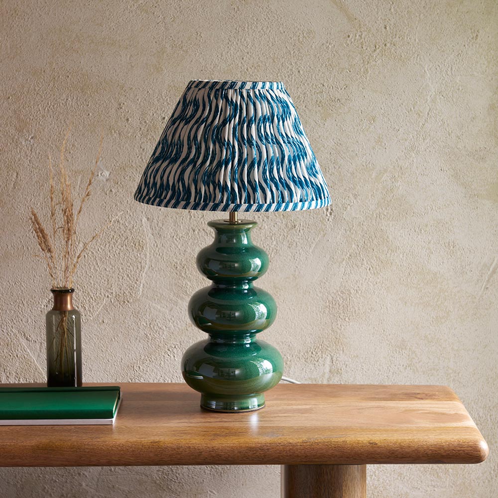 Monroe & Ripple 30cm Marlin blue shade - Comet Lighting