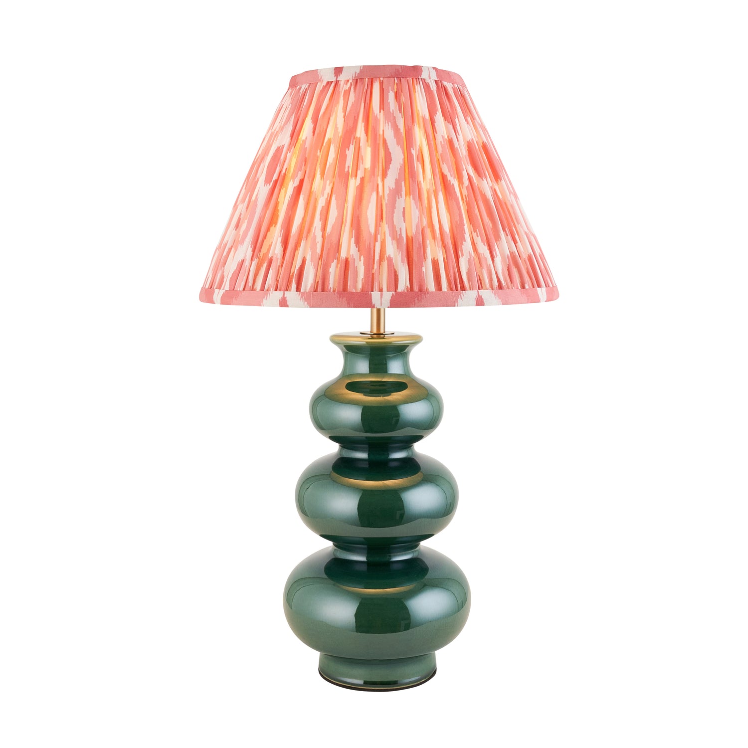 Monroe & Ikat 30cm Coral pink shade - Comet Lighting