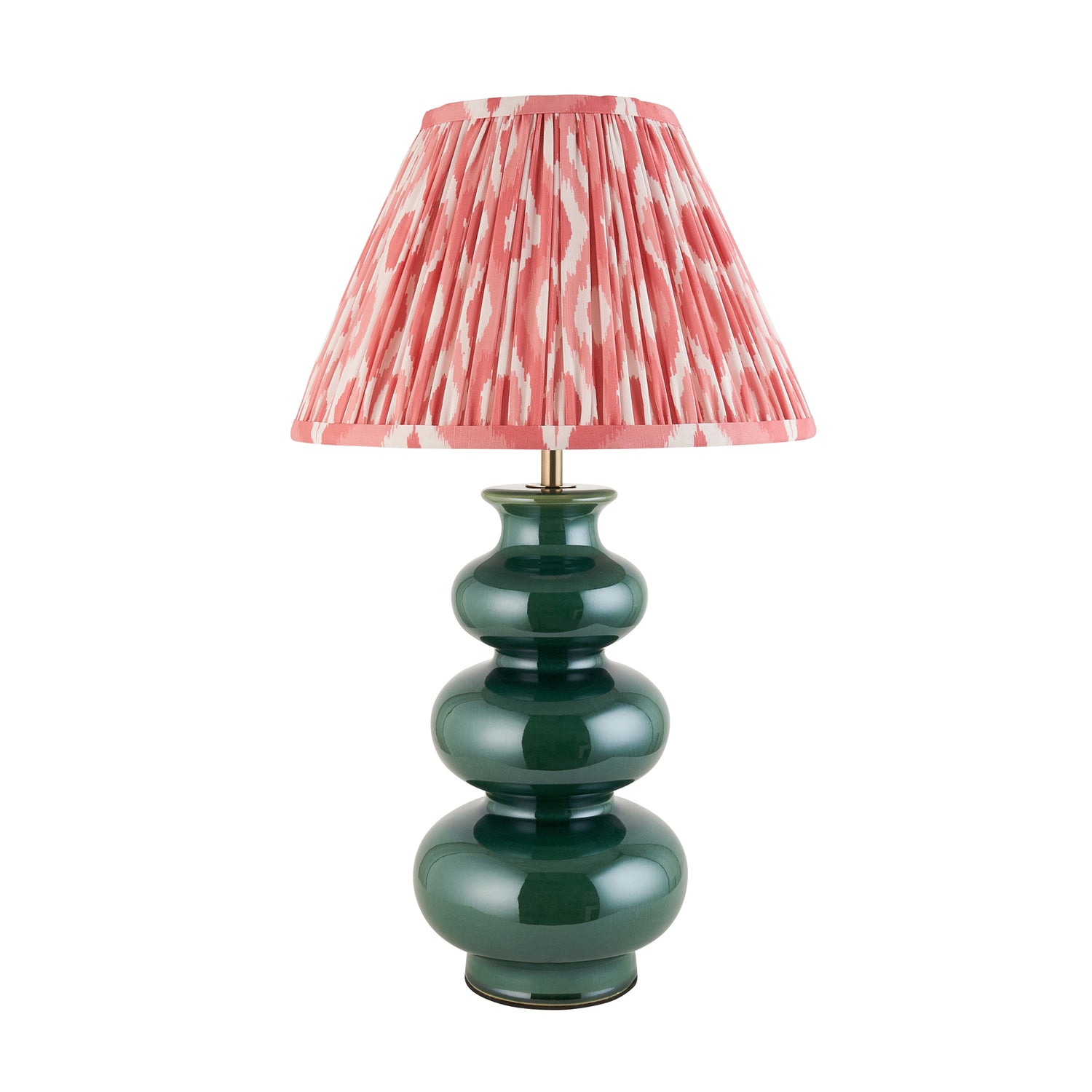 Monroe & Ikat 30cm Coral pink shade - Comet Lighting